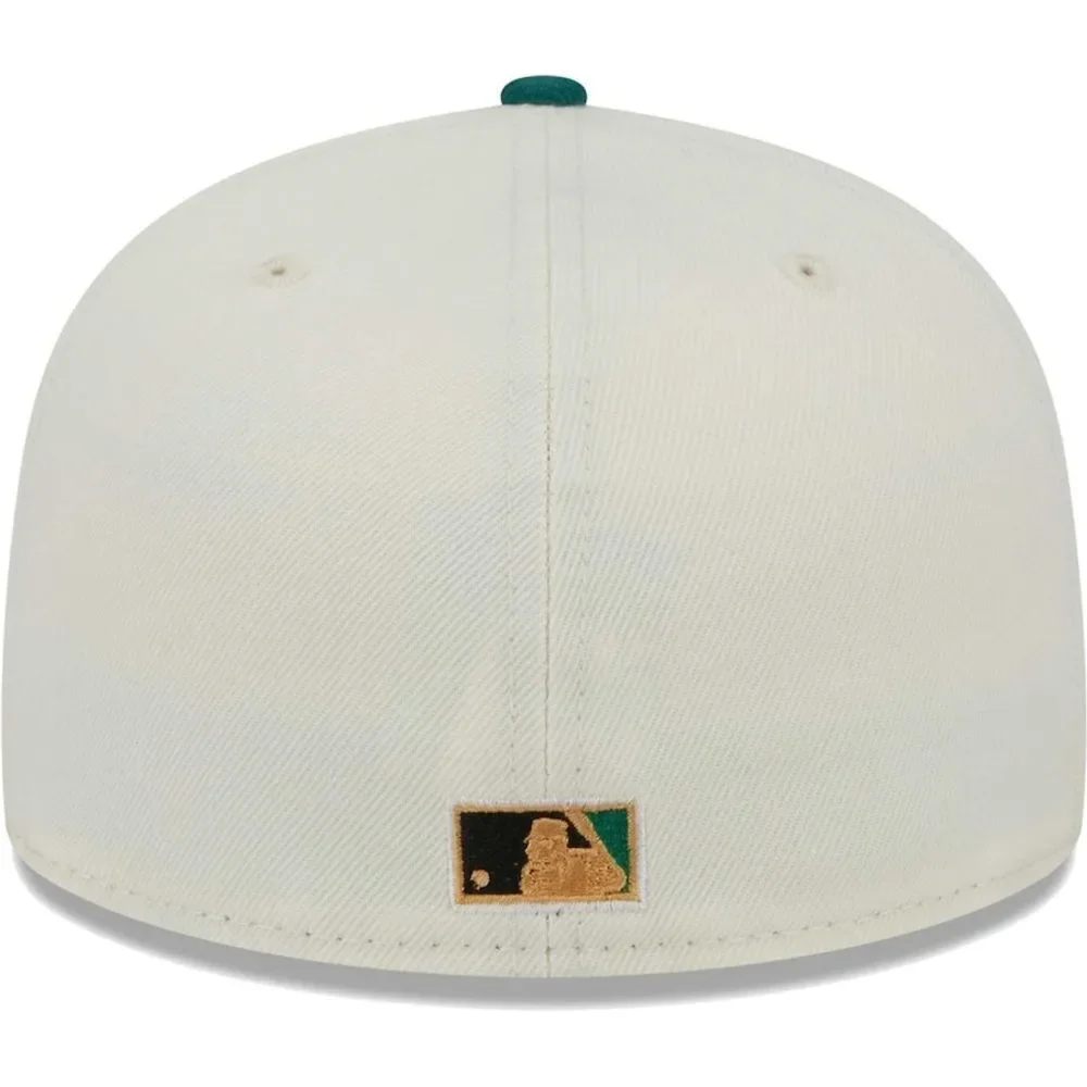 New Era 59Fifty Chicago Cubs White Cooperstown Collection Camp Fitted Hat‎ Nwt